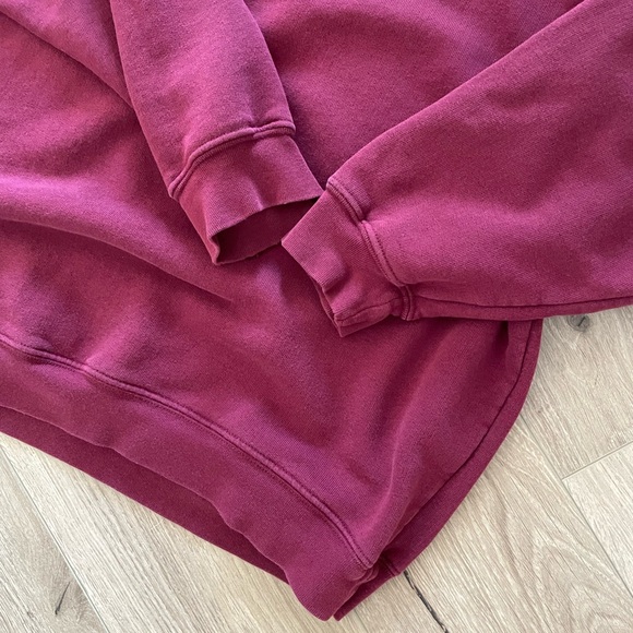 Vintage Mercedes Benz crewneck sweatshirt boxy oversized 90s Y2K 80s L burgundy - Picture 4 of 5